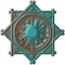 Ekena Millwork Antilles Ceiling Medallion (Fits Canopies up to 6"), 38 1/4"OD x 1 1/2"P, Copper Green Patina CM38ANCGS - alternate 1